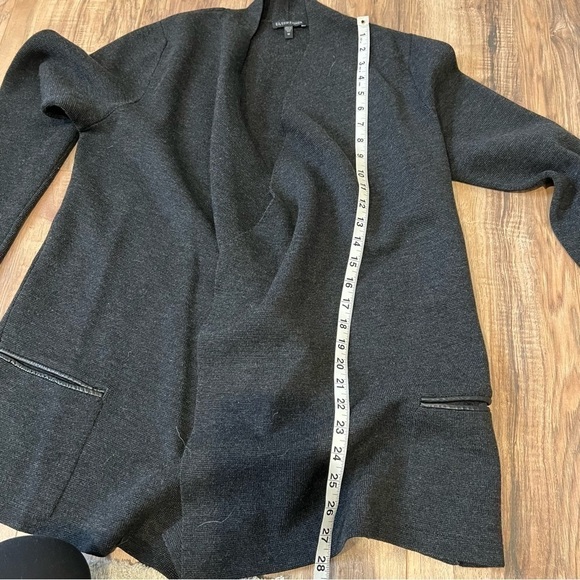 Eileen Fisher Wool Drape Cardigan Sweater - Picture 10 of 14